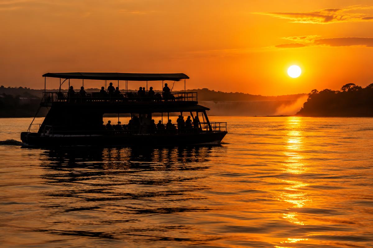 Sunset cruise on the Zambezi